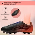 thumbnail image 4 of Zapatos de fútbol Vizari Stealth FG Firm Ground Little Kid, negro/naranja, 4 of 9