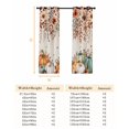 thumbnail image 6 of Fsddascl Orange Green Pumpkins Fall Blackout Curtains for Bedroom/Living Room, Thermal Insulated Kitchen Curtains, Thanksgiving Floral Botanical Rustic Grommet Darkening Window Treatment 52"x84"x2, 6 of 6