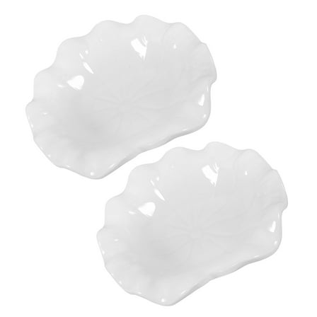 2 Pcs Imitation Porcelain Dishes Dessert Melamine Dish Serving Melamine Dish Dinner Plate Melamine Dish