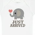 thumbnail image 4 of Inktastic Just Arrived Baby Elephant Boys or Girls Baby Bodysuit, 4 of 5