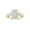 yellow-gold, variant on 14K White Gold 3 Carat LAB GROWN DIAMOND Designer Four Prong Pave Set Round Oval Cut Diamond Engagement Ring (E-F Color VS2-SI1 Clarity 2 Ct Center)