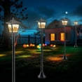 thumbnail image 5 of Kanstar Mini Lamp Post Lights Vintage Solar Powered 40-inch 2-pack, 5 of 7