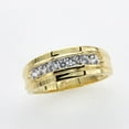 thumbnail image 2 of 2Ct Round Cut Lab Created Diamond Set Mens Ring in 14K White Gold Plated, 2 of 2