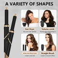 thumbnail image 6 of Hair Dryer Brush & 5 in 1 Hair Styler, High-Speed Negative Ionic Hair Dryer Fast Drying, Multi Hair Styler, Professional Blow Dryer Brush for Curling Volumizing Straightening Styling, 6 of 8