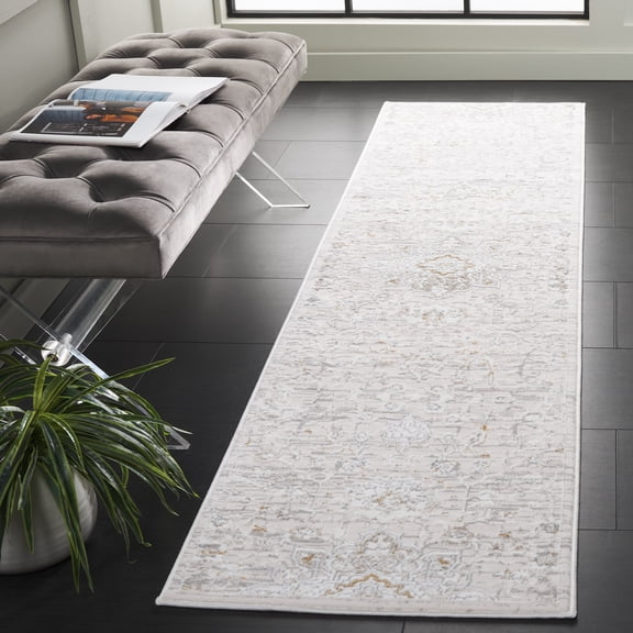 Safavieh Easton Cori Abstract Runner Rug, Ivory/Beige Gray, 2' x 8'