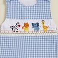 thumbnail image 5 of peqiut Toddler Boy Clothes Cartoon Animal Embroidery Romper Sleeveless Overalls Summer Kids Bodysuit Jumpsuit 0 3 6 9 12 18 Months, 5 of 7