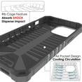 thumbnail image 6 of Tri-Shield Series for iPhone 13 Case, Tri-Shield [Military Grade] Rugged Cover with Metal Kickstand [Includes Wrist Strap Lanyard], 6 of 10
