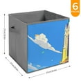 thumbnail image 6 of Collapsible Oxford Fabric Storage Cubes with Handles, Large Mid Foldable Oxford Cloth Bins Set of 2/6, Closet Organizers for Shelves Clothes Home Kitchen Toy - St. Patrick's Cathedral-3, 6 of 7