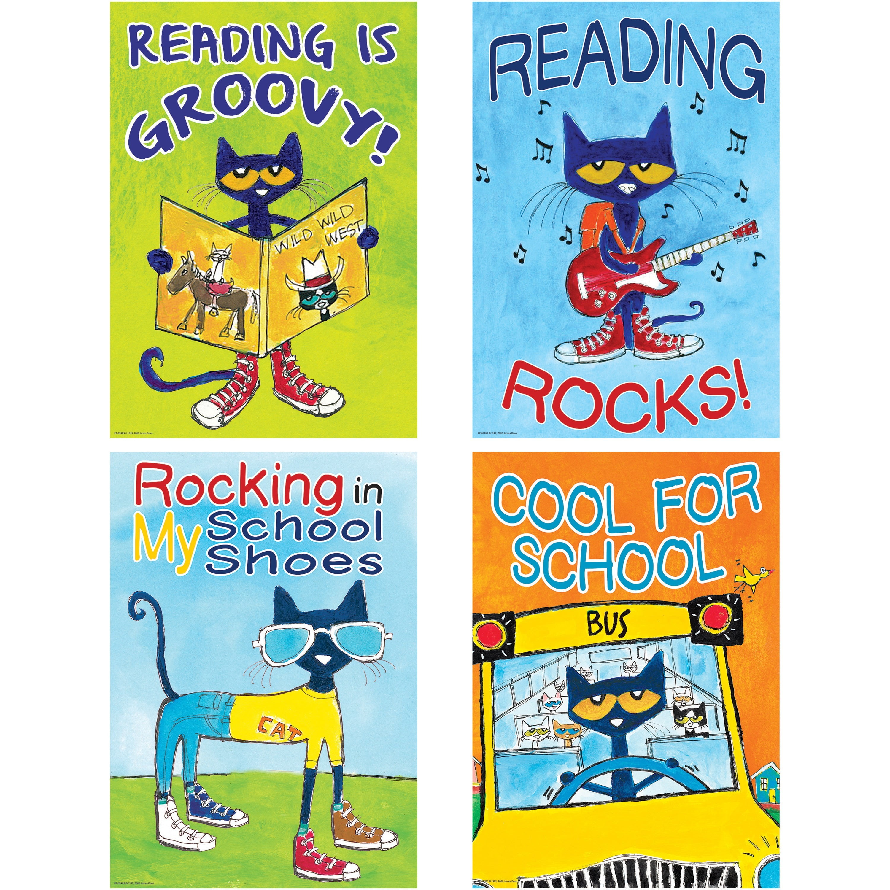 Teacher Created Resources Pete The Cat Positive Poster Pack TCR6656