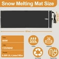 thumbnail image 6 of SunHearth Heated Snow Melting Mats, 10ft x 13in 120V Roof Heat Tape,Heater Ice Dam Prevention Heated Outdoor Mats, 6 of 7