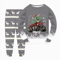 thumbnail image 2 of HCNTES Boys Pajamas Cotton Truck Pjs Toddler 2 Piece Sleepwear Kids Winter Clothes Set 3t-10t,Sizes 2-3 Years, 2 of 4