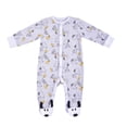 thumbnail image 3 of Peanuts Boy's Snoopy Footed Coverall Bodysuit Onesie with Hat Set, 3 of 4