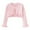 Pink, variant on fatyb Toddler Girls Cardigan Sweater Long Sleeve Cropped Cover up Ruffle Girls Button Closure Jacket