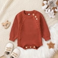 thumbnail image 2 of Gubotare Baby Boys Sweaters Toddler Baby Girl Boy Sweater Print Knit Long Sleeve Pullover Sweatshirt Sweaters Size 9 12 Months (Red,9-12 Months), 2 of 7