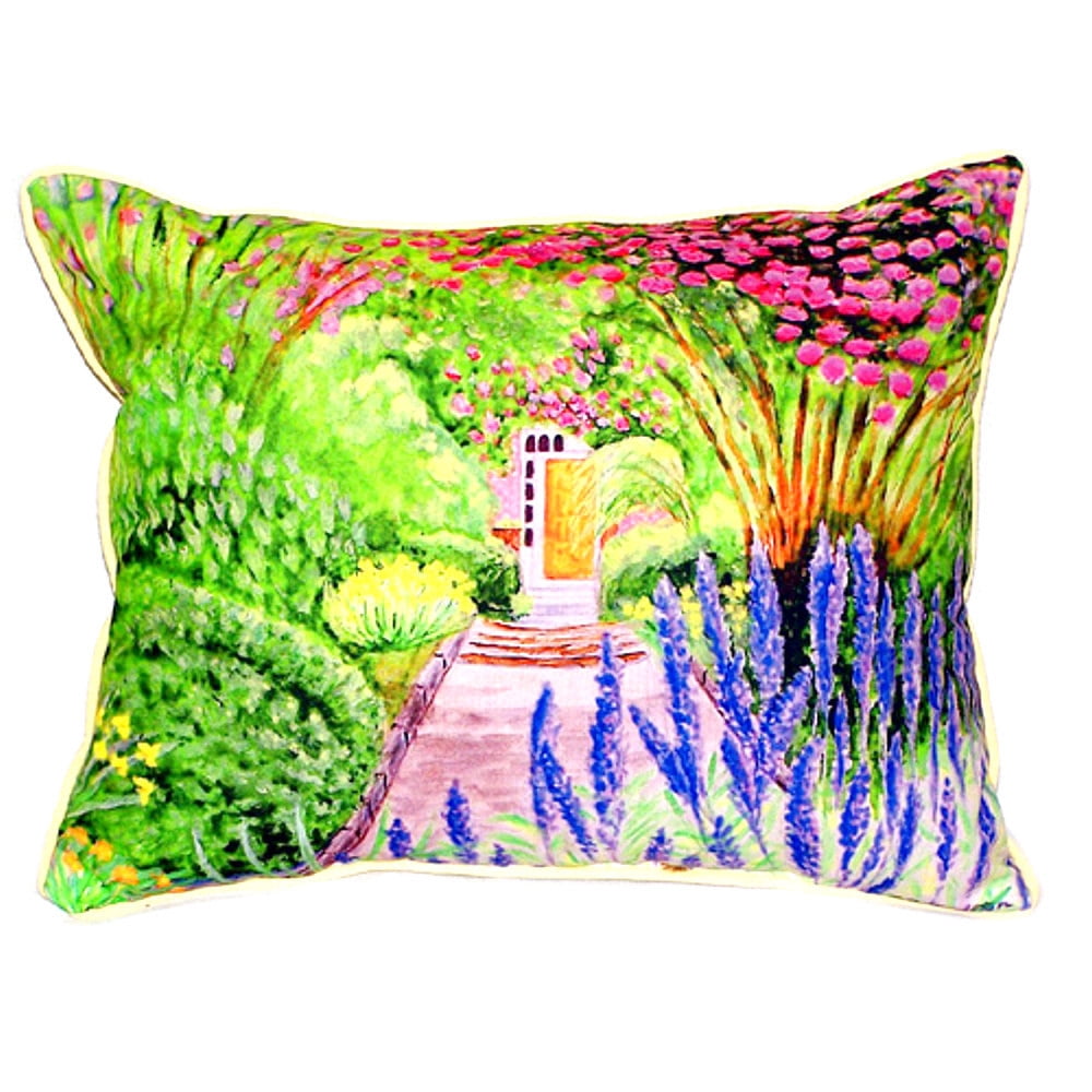 Betsy Drake HJ119 Garden Door Indoor & Outdoor Throw Pillow- 16 x 20 in.
