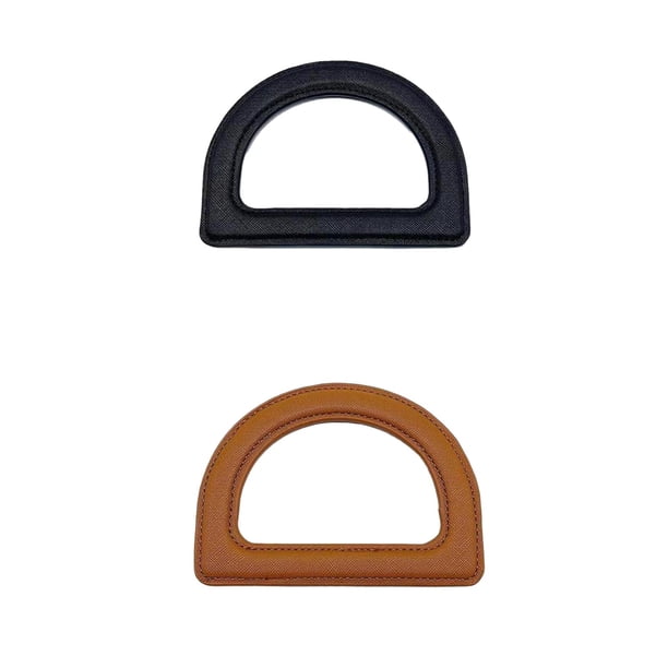 2 Uds Asas de Cuero PU Salvador Accesorios para Cartera Fabricación de Monederos Marrón oscuro