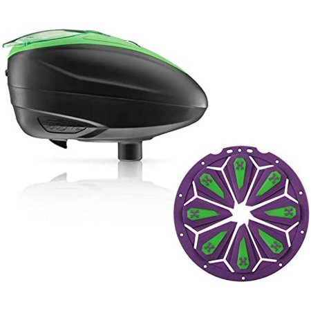 Electronic Paintball Loader - Lime with HK Army Epic Speed Feed (Lime with Neon Epic Speed Feed) Y