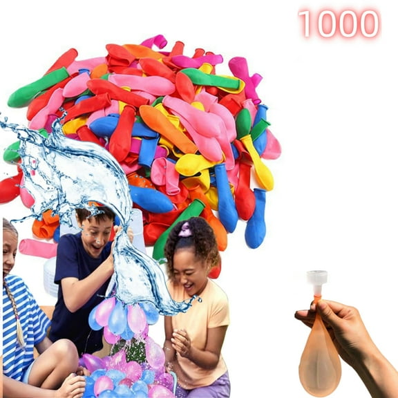 1000Pack Water Balloons for Outdoor Family, Friends, Children Summer Toy,Water Balloons Quick Filling, Self Sealing, Instant Outdoor Home, Funny Summer Water Competition Pool Party