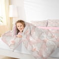 thumbnail image 3 of Erosebridal Cute Flowers 7-Piece Twin Bedding Sets,Pink Butterflies Abstract Bowknot Bedding Comforter Set For Girls Women,Reversible, 3 of 7