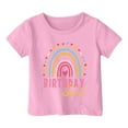 thumbnail image 3 of WOYY Little Girls Birthday T Shirt Short Sleeve Graphic T-Shirt for Children, Sizes 1-13, 3 of 3