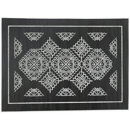 

Janie Black Kitchen Mat by Kavka Designs