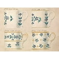 thumbnail image 2 of Honore 32x25 White Modern Wood Framed Museum Art Print Titled - Quatre tasses du 1er choix, ca. 1800-1820, 2 of 4