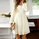 thumbnail image 5 of Vestido de manga larga elegante para mujer, vestido corto de gasa, mini vestidos de fiesta, 5 of 6