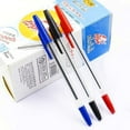thumbnail image 5 of Ballpoint Pen 12/24/50/100Pcs Office Ball Point Pen with Refills, 3 Inks Color, 5 of 20