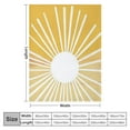 thumbnail image 4 of Fenyluxe Sunburst Circle Abstract Print Throw Blanket Flannel Material for All Seasons Bed Couch Car - Kids and Adults - Various Sizes 40x50in, 4 of 6