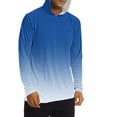 thumbnail image 3 of hotojiny Mens Shirts Fashion Gradient Upf 50+ Sun Protection Long Sleeve Hoodie with Thumb Hole Outdoor Fishing Shirts for Men, 3 of 6