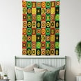 thumbnail image 4 of African Tapestry, Tribal Abstract Figures Design with Trippy Shapes Culture Hieroglyph Artsy Print, Wall Hanging for Bedroom Living Room Dorm Decor, 40W X 60L Inches, Multicolor, by Ambesonne, 4 of 5