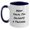 White/Navy, variant on Trucker Gifts, Keep Calm I'm Almost a Trucker, Funny Two Tone Coffee Mug, Birthday Unique Gifts from Friends, Gifts for Trucker
