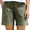 12# Army Green, variant on RPVATI Shorts for Women Casual Summer High Waisted Walking Chino Shorts Loose Fit Athletic Plus Size Beach Shorts with Pockets Running Workout Black S