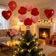 thumbnail image 6 of 13.4" Valentine's Day Tree Topper, Red Pink Heart Tree Topper, Holiday Tree Decoration Love Ornament with Spiral Base, Large Heart Treetop Ornament for Wedding Party Home Decor Gift, 6 of 6