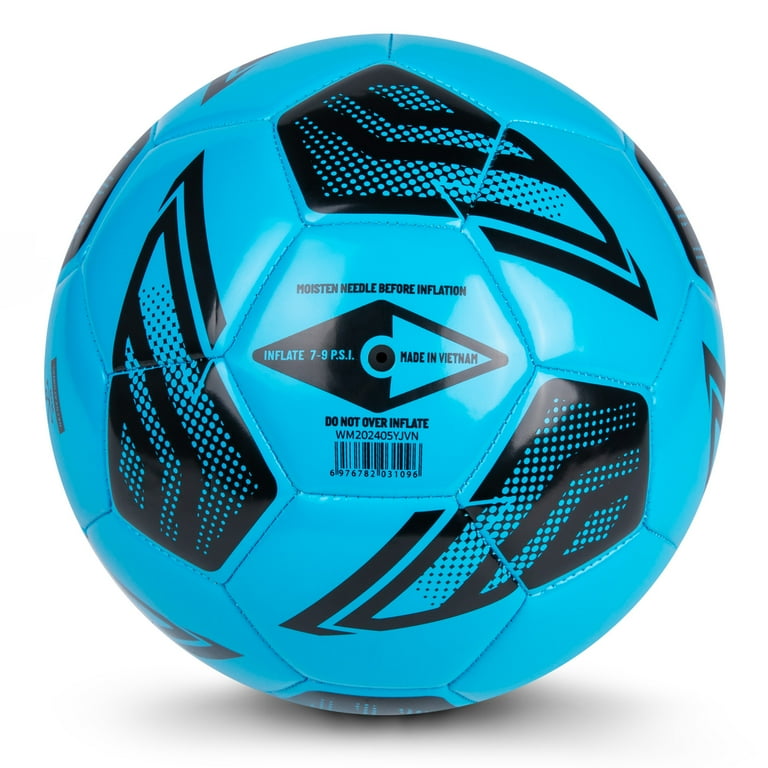 Umbro Youth Soccer Ball Size 4 Blue Durable 32-Panel Training and