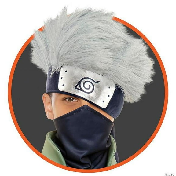Naruto Hidden Leaf Adult Costume Headband With Hair