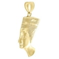 thumbnail image 2 of 10K Yellow Gold Nefertiti Egyptian Queen Pendant Mens Ladies 1.5” Charm 3.3 Gr, 2 of 5