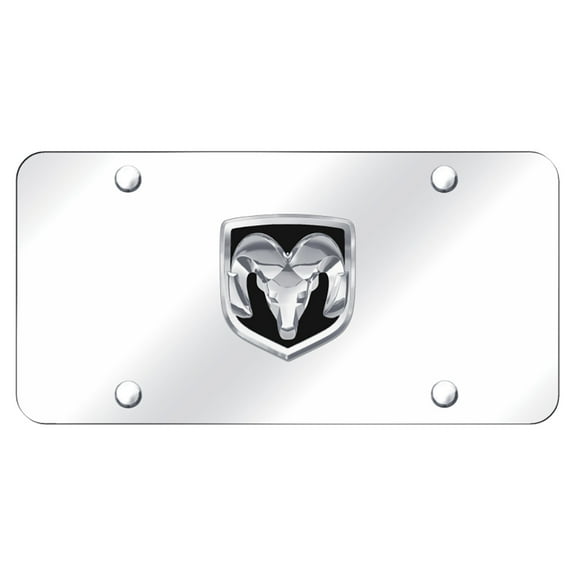 Dodge Ram OEM Logo Chrome on Chrome Plate