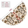 thumbnail image 3 of Lsque Retro Dreamcatcher Print Christmas Tree Skirt, Tree Skirt with Ties or Velcro, Perfect for Holiday Decorations, Halloween, and New Year-48", 3 of 7