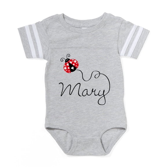 CafePress - Ladybug Mary - Cute Infant Baby Football Bodysuit