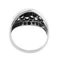 thumbnail image 3 of Hidden Eye Ornate Circles Abalone Shell Inlay Sterling Silver Ring-7, 3 of 5