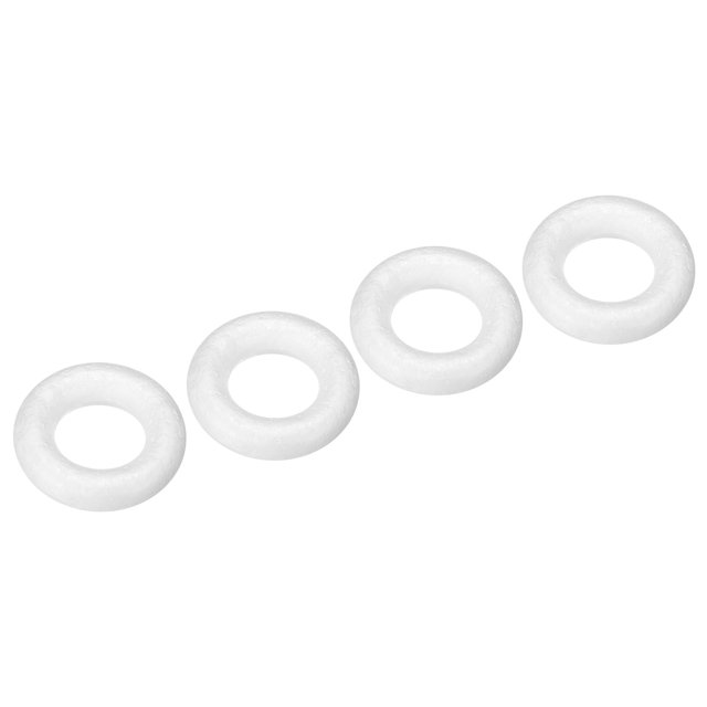 Unique Bargains Couronne en Mousse de 1,8 Pouces Formes Anneaux Ronds pour Bricolage Lot de 4