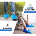 thumbnail image 3 of 100 bolsas de cubrezapatos desechables azules son impermeables, a prueba de polvo, antideslizantes y están integradas para proteger sus zapatos, alfombras y pisos. Accesorios de limpieza, 3 of 5