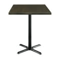 thumbnail image 2 of KFI Studios Urban Loft 2.5' Square Bistro Table, Espresso, X Base, 2 of 2