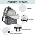 thumbnail image 4 of Star Fairy Princess Pattern Backpack for School,Cute School Bag,Schoolbag with Adjustable Shoulder Straps & Padded Back,15.25"x11.5"x5.25", 4 of 5