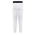 thumbnail image 2 of Baywell Youth Boys' Compression Leggings Tights Athletic Pants for Basketball Quick Dry Sports Base Layer with Pockets for Running Hockey Football Black/White 8-9Y, 2 of 8