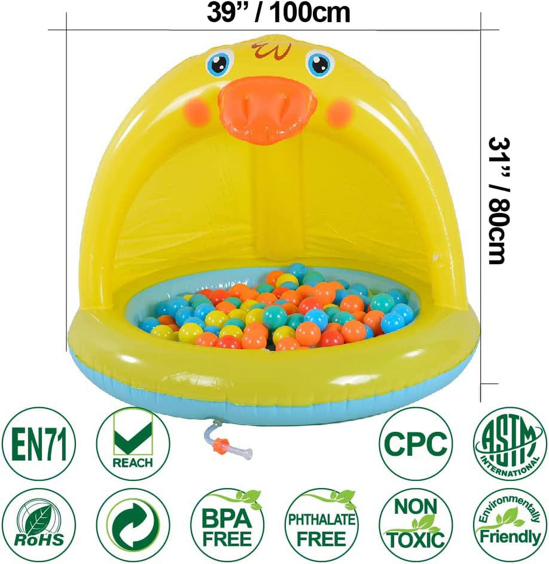 39 Inch Shade  Pool with Sprinkler & Splash Fun for Kids and Pets