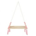 thumbnail image 3 of PENGXIANG Macaron Octagonal Beads Tassel Wall Hanging Shelf Wood Rope Swing Shelves Baby Kids Room Storage Holder Decor, 3 of 11