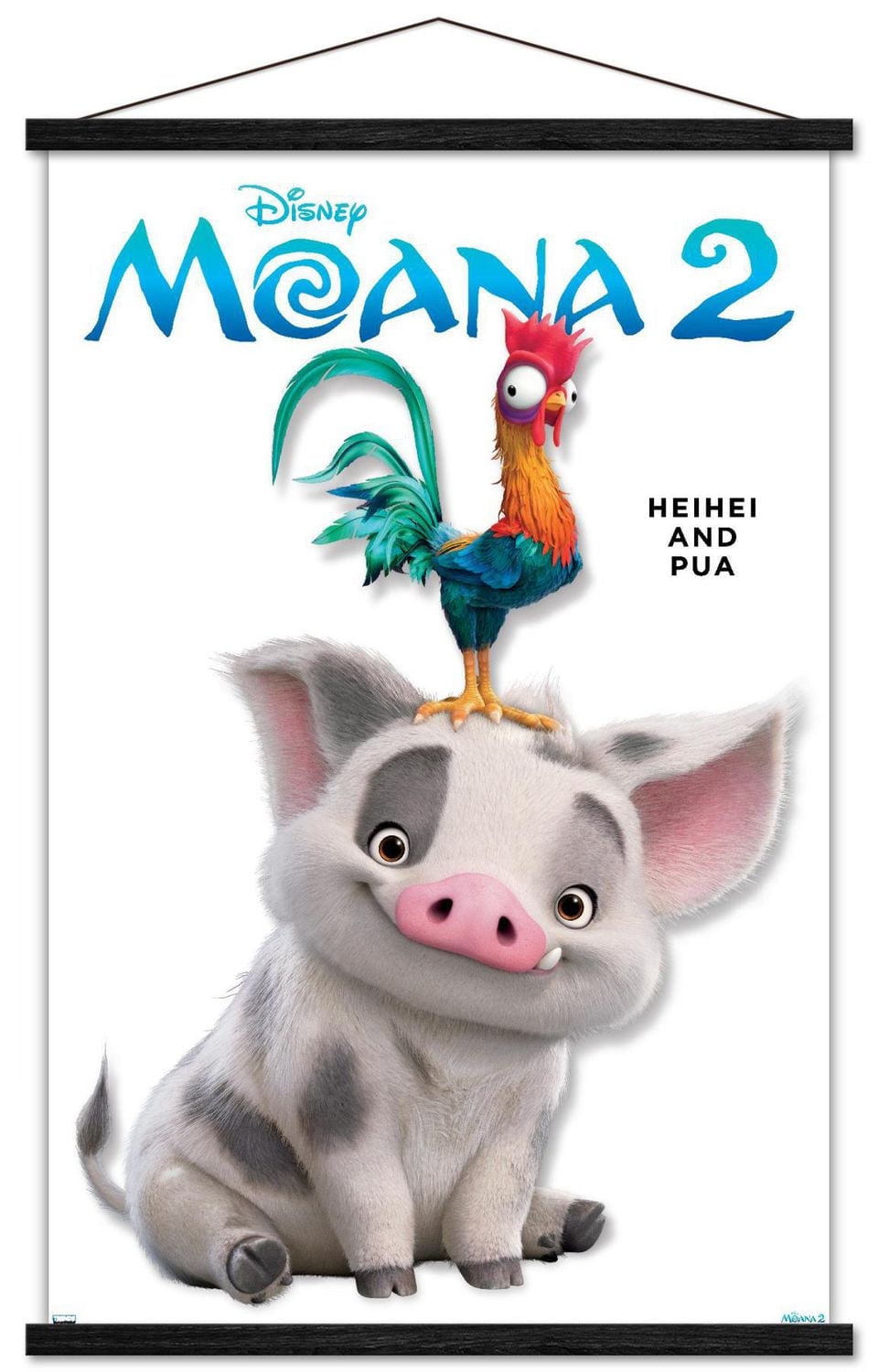 Disney Moana 2 - Heihei and Pua Feature Series Wall Poster