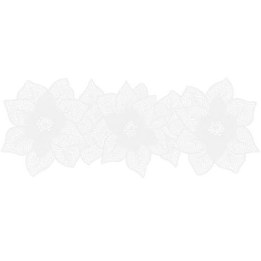 Efavormart 13"X6ft Metallic Gold Non-Slip Plastic Woven Vinyl Table ...